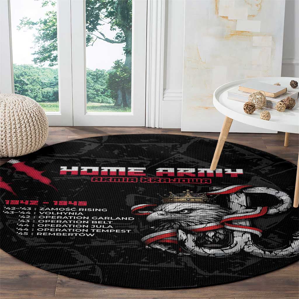Poland Home Army Round Carpet Armia Krajowa 1942 To 1945