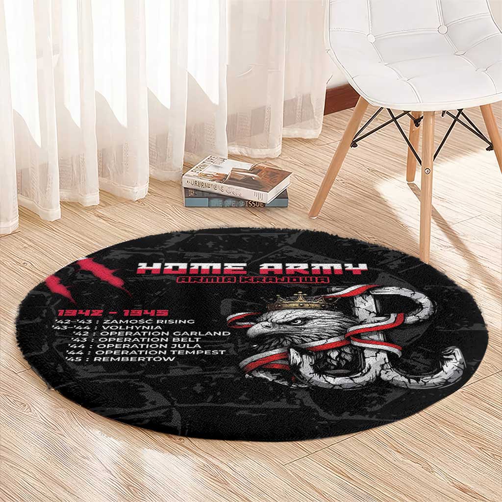 Poland Home Army Round Carpet Armia Krajowa 1942 To 1945
