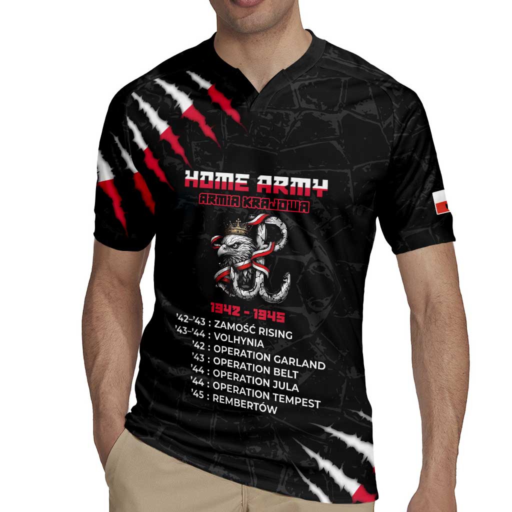 Personalized Poland Home Army Rugby Jersey Armia Krajowa 1942 To 1945