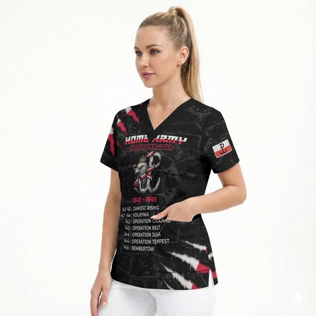 Personalized Poland Home Army Scrub Top Armia Krajowa 1942 To 1945