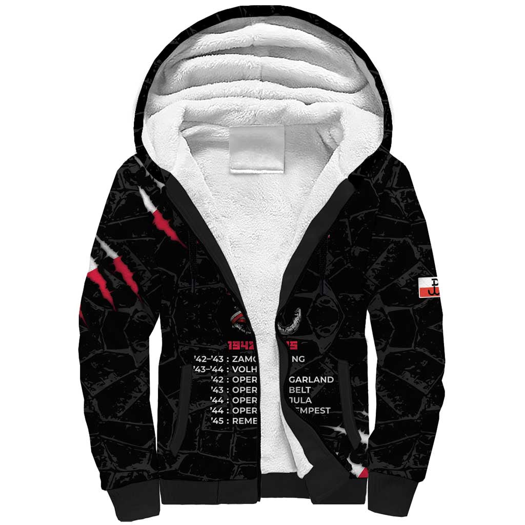 Personalized Poland Home Army Sherpa Hoodie Armia Krajowa 1942 To 1945