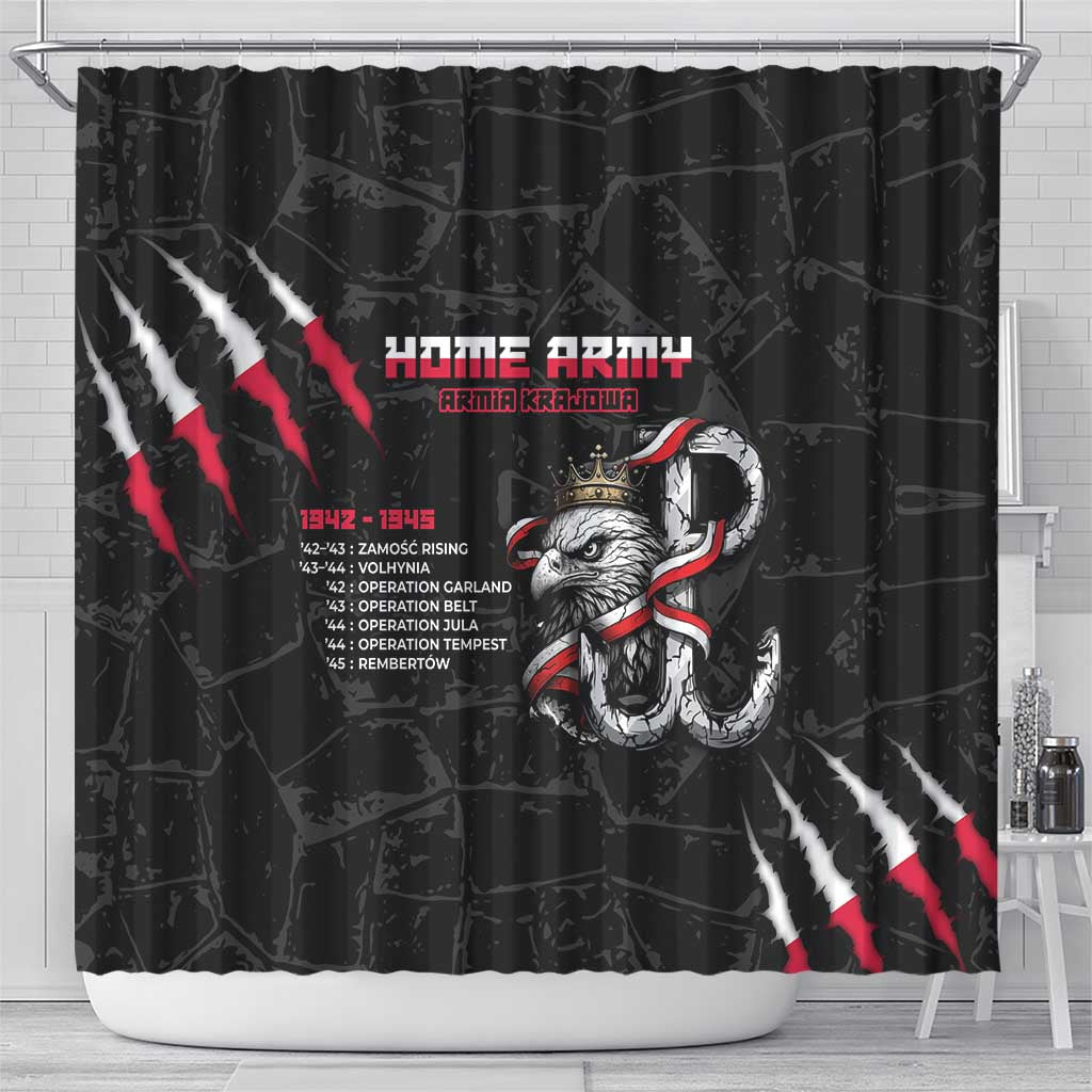 Poland Home Army Shower Curtain Armia Krajowa 1942 To 1945