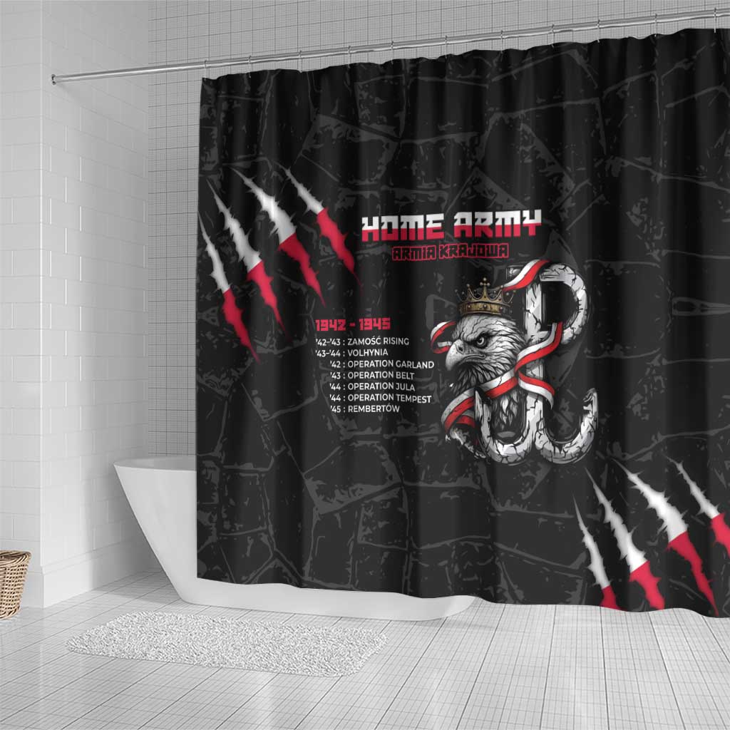 Poland Home Army Shower Curtain Armia Krajowa 1942 To 1945