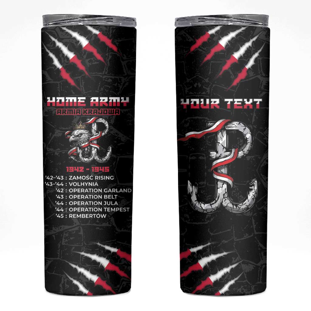 Personalized Poland Home Army Skinny Tumbler Armia Krajowa 1942 To 1945