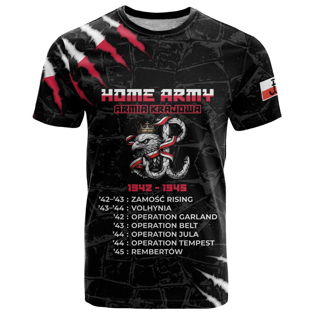 Personalized Poland Home Army T Shirt Armia Krajowa 1942 To 1945