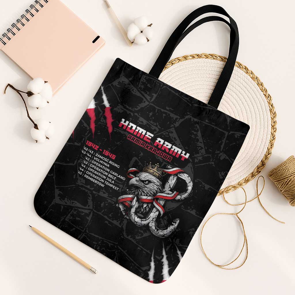 Poland Home Army Tote Bag Armia Krajowa 1942 To 1945