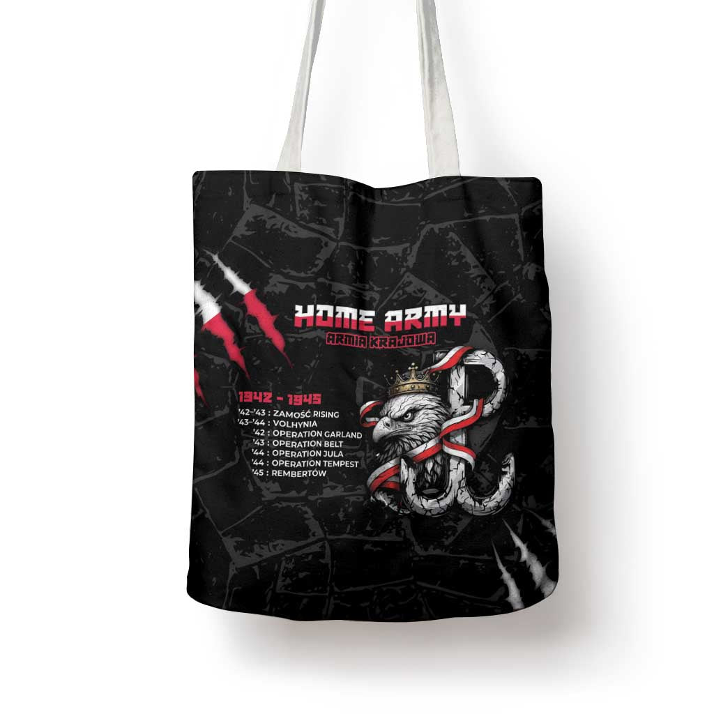 Poland Home Army Tote Bag Armia Krajowa 1942 To 1945
