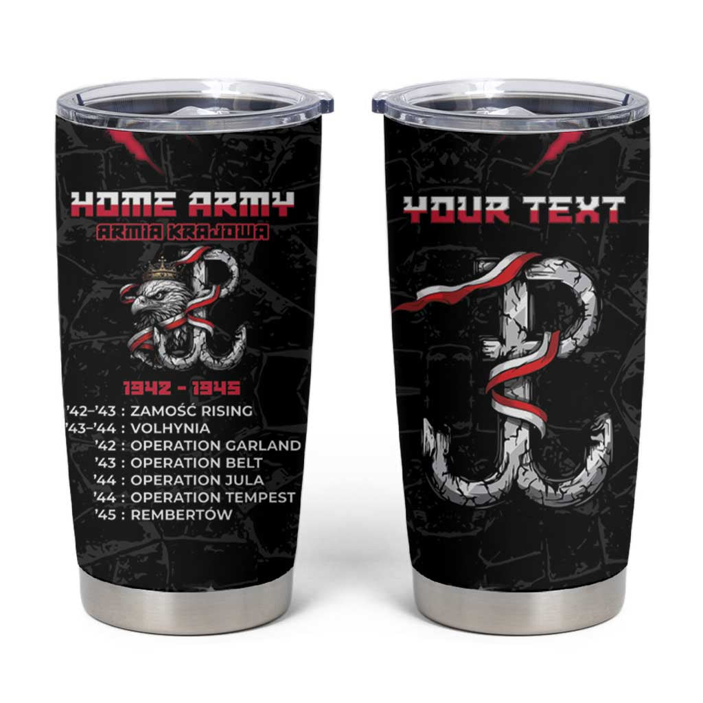 Personalized Poland Home Army Tumbler Cup Armia Krajowa 1942 To 1945