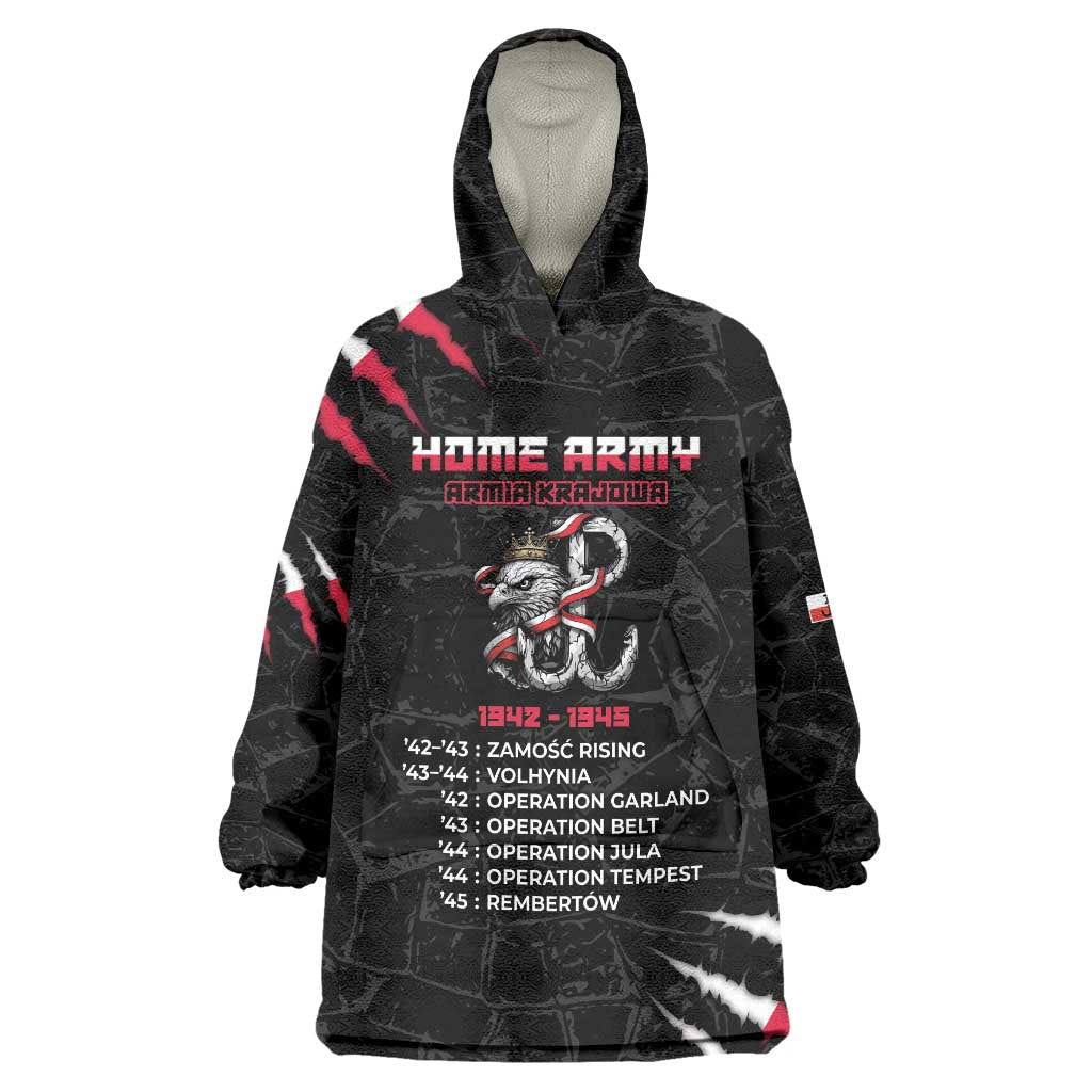 Personalized Poland Home Army Wearable Blanket Hoodie Armia Krajowa 1942 To 1945