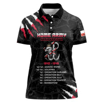 Personalized Poland Home Army Women Polo Shirt Armia Krajowa 1942 To 1945