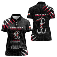 Personalized Poland Home Army Women Polo Shirt Armia Krajowa 1942 To 1945
