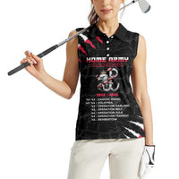 Personalized Poland Home Army Women Sleeveless Polo Shirt Armia Krajowa 1942 To 1945
