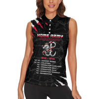Personalized Poland Home Army Women Sleeveless Polo Shirt Armia Krajowa 1942 To 1945