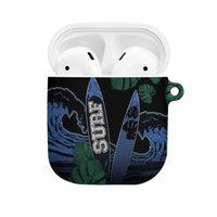 Surfing AirPods Case Retro Waves Dot Halftone