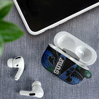 Surfing AirPods Case Retro Waves Dot Halftone