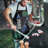 Surfing Apron Retro Waves Dot Halftone