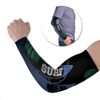 Custom Surfing Arm Sleeves Retro Waves Dot Halftone