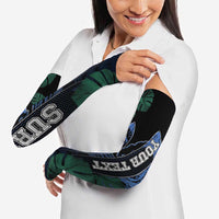 Custom Surfing Arm Sleeves Retro Waves Dot Halftone