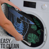 Surfing Bathroom Set Retro Waves Dot Halftone