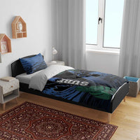 Surfing Bedding Set Retro Waves Dot Halftone
