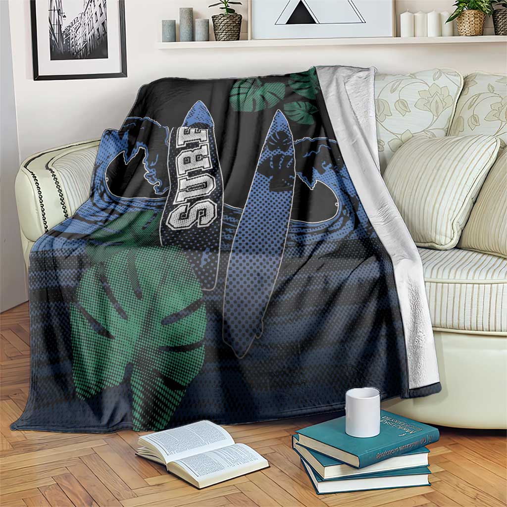 Surfing Blanket Retro Waves Dot Halftone
