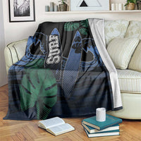 Surfing Blanket Retro Waves Dot Halftone