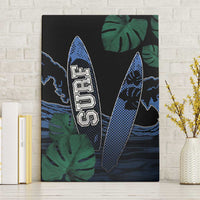Surfing Canvas Wall Art Retro Waves Dot Halftone