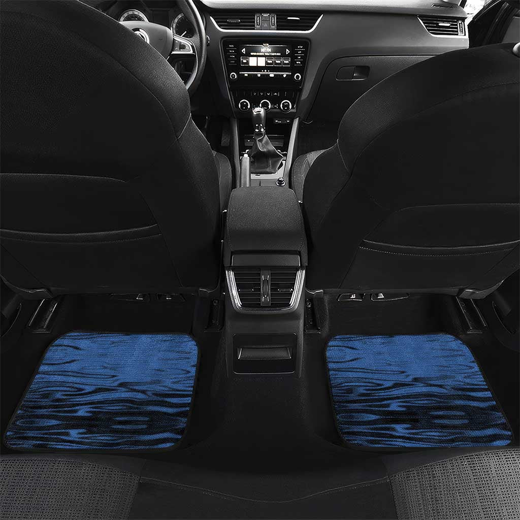 Custom Surfing Car Mats Retro Waves Dot Halftone