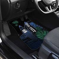 Custom Surfing Car Mats Retro Waves Dot Halftone