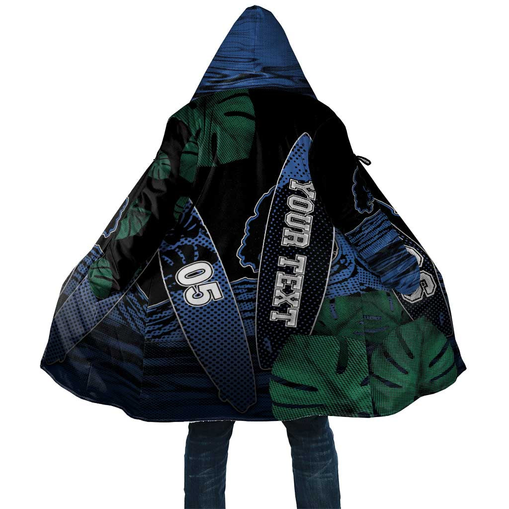 Custom Surfing Cloak Retro Waves Dot Halftone