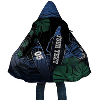 Custom Surfing Cloak Retro Waves Dot Halftone