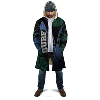 Custom Surfing Cloak Retro Waves Dot Halftone