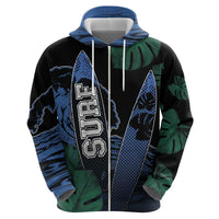 Custom Surfing Hoodie Retro Waves Dot Halftone