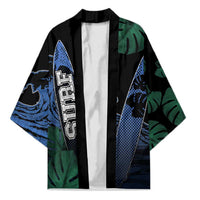 Custom Surfing Kimono Retro Waves Dot Halftone