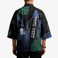 Custom Surfing Kimono Retro Waves Dot Halftone