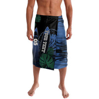 Custom Surfing Lavalava Retro Waves Dot Halftone