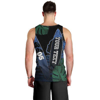 Custom Surfing Men Tank Top Retro Waves Dot Halftone