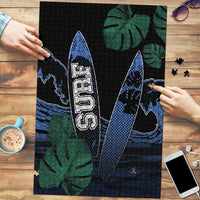 Surfing Puzzle Retro Waves Dot Halftone