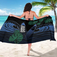 Surfing Sarong Retro Waves Dot Halftone