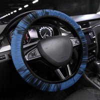Surfing Steering Wheel Cover Retro Waves Dot Halftone