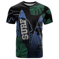 Custom Surfing T Shirt Retro Waves Dot Halftone
