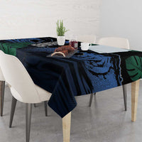 Surfing Tablecloth Retro Waves Dot Halftone