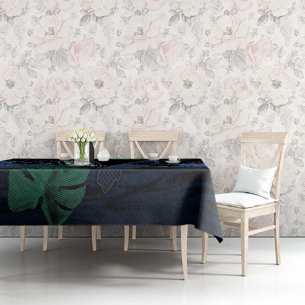 Surfing Tablecloth Retro Waves Dot Halftone