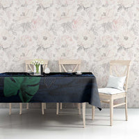 Surfing Tablecloth Retro Waves Dot Halftone