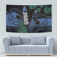 Surfing Tapestry Retro Waves Dot Halftone