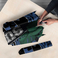 Surfing Umbrella Retro Waves Dot Halftone