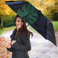 Surfing Umbrella Retro Waves Dot Halftone