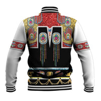 Vintage Rock Star Costume Baseball Jacket Rhinestone Inspired Glam Rock Stage Outfit