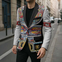 Vintage Rock Star Costume Blazer Rhinestone Inspired Glam Rock Stage Outfit