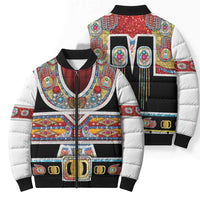 Vintage Rock Star Costume Bomber Puffer Jacket Rhinestone Inspired Glam Rock Stage Outfit